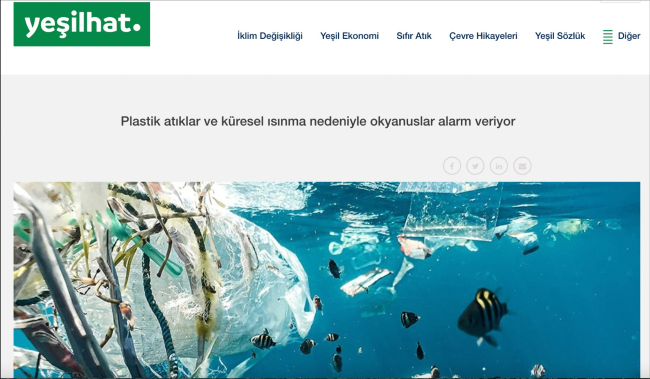 Anadolu Ajansı çevre sorunlarına ve iklim krizine Yeşilhat’la dikkat çekiyor